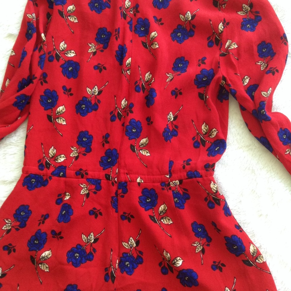Forever 21 | Red romper with patterns - Picture 7 of 8